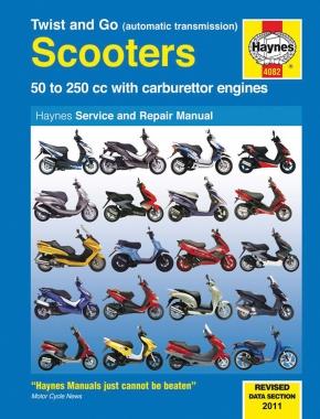 Haynes Twist and Go Scooter Manual - Automatic Transmission Scooters with Carbureted Engines 4082