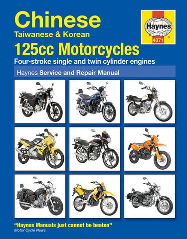 Haynes Motorcycle Manual - 4871 - Chinese Taiwanese & Korean - 125cc