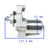 Starter - 12 Tooth - 3 Bolt - 50cc 90cc Kazuma Meerkat, Kayo Fox 70 - Version 28 - VMC Chinese Parts