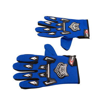 Knighthood Full Fingered Riding Gloves - Blue - VMC Chinese Parts