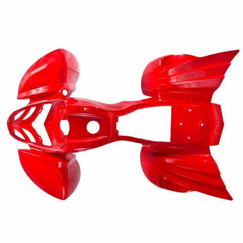 ATV Body Fender Kit - 3 Piece - Red - Kazuma Mini Falcon - VMC Chinese Parts