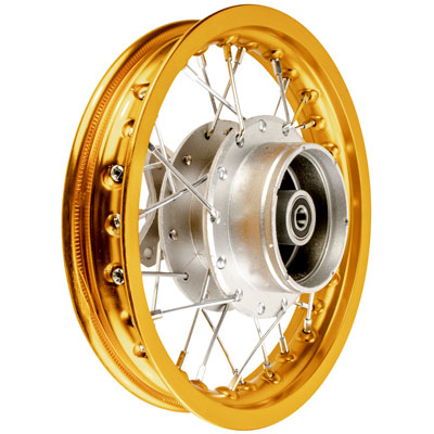 Rim Wheel - Rear - 10.0 x 1.4 Inch - 12mm ID - 28 Spokes - Honda XR50 CRF50 with Drum Brake - Version 1051 - VMC Chinese Parts