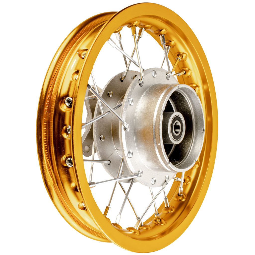 Rim Wheel - Rear - 10.0 x 1.4 Inch - 12mm ID - 28 Spokes - Honda XR50 CRF50 with Drum Brake - Version 1051 - VMC Chinese Parts