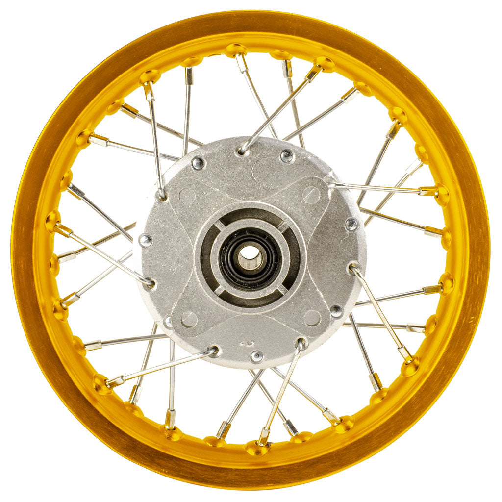 Rim Wheel - Rear - 10.0 x 1.4 Inch - 12mm ID - 28 Spokes - Honda XR50 CRF50 with Drum Brake - Version 1051 - VMC Chinese Parts