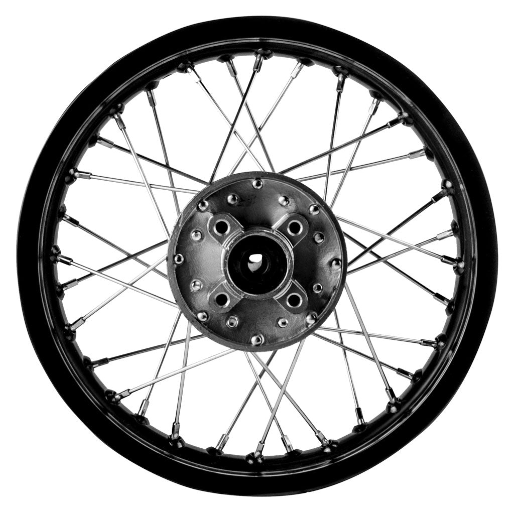 Rim Wheel - Rear - 12.0 x 1.6 Inch - 12mm ID - 32 Spokes - Dirt Bike - Version 1263 - VMC Chinese Parts