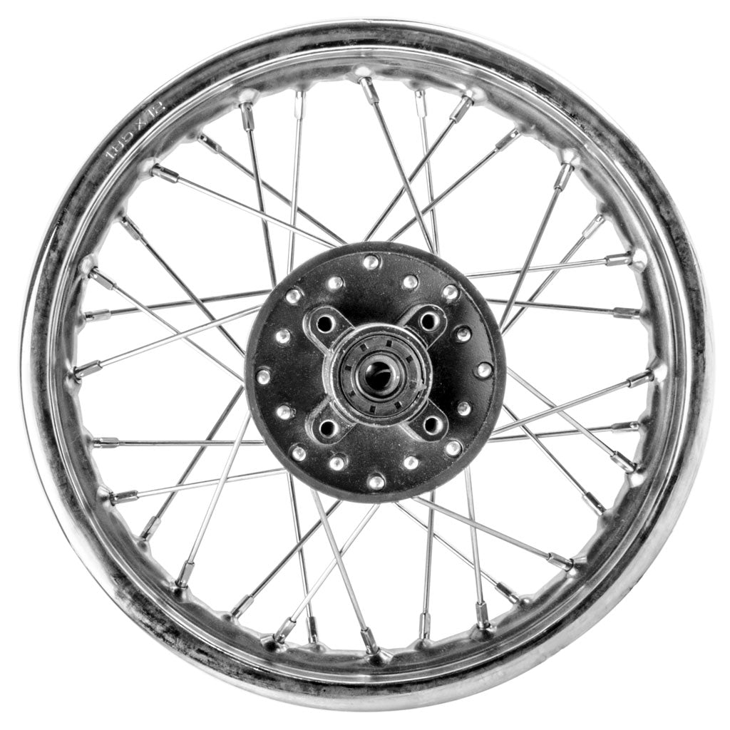 Rim Wheel - Rear - 12.0 x 1.85 Inch - 12mm ID - 32 Spokes - Dirt Bike - Version 1269 - VMC Chinese Parts