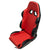 Seat for Go-Kart or Buggy 150cc - 250cc RED/BLACK - Version 6 - VMC Chinese Parts