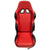 Seat for Go-Kart or Buggy 150cc - 250cc RED/BLACK - Version 6 - VMC Chinese Parts