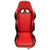 Seat for Go-Kart or Buggy 150cc - 250cc RED/BLACK - Version 6 - VMC Chinese Parts